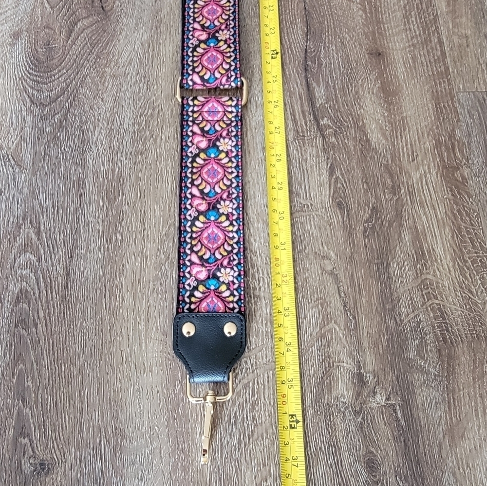 Adjustable Crossbody Strap Pink Floral NWOT #2180 - Picture 7 of 12